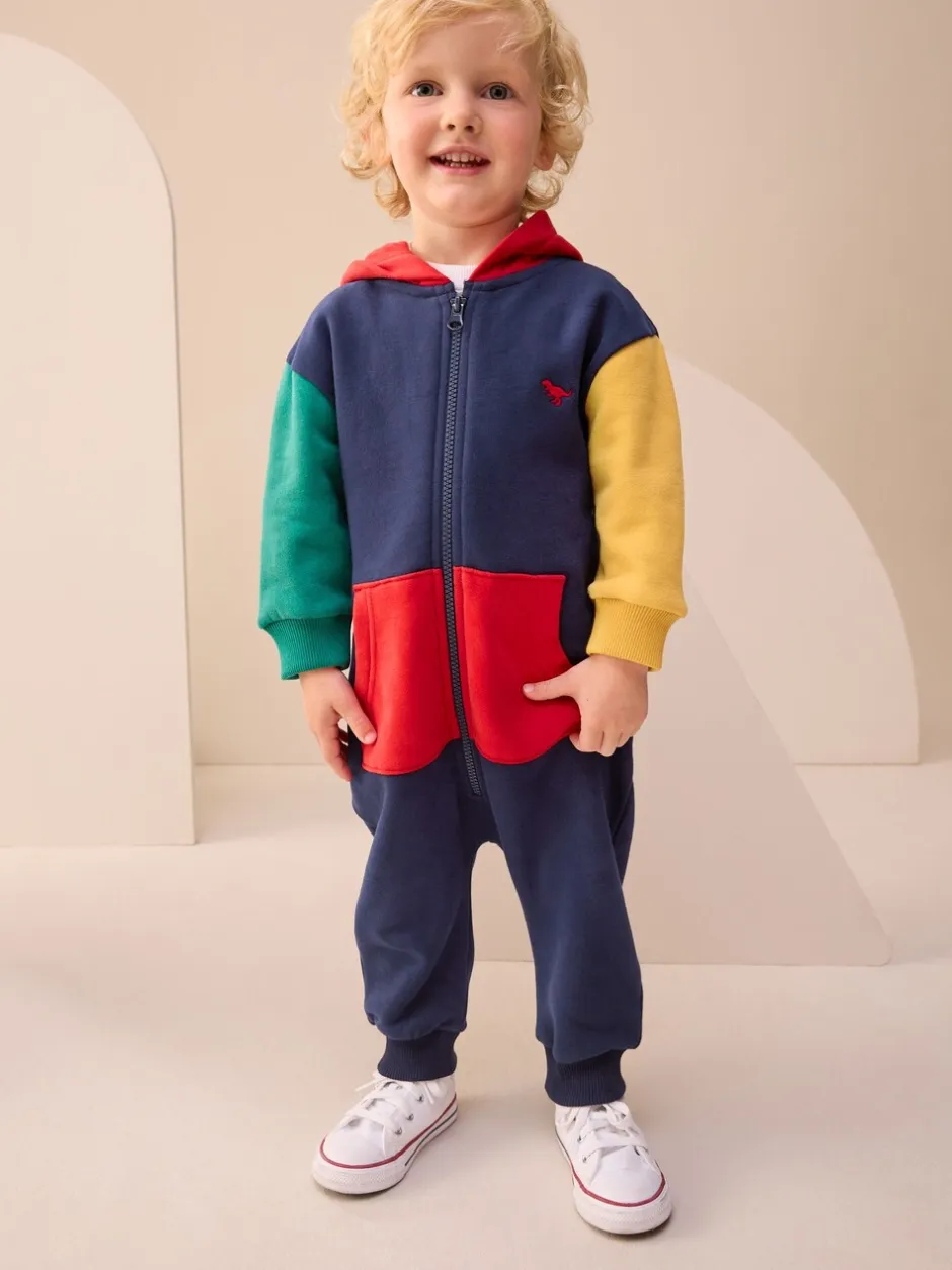 Sets En Combisets|Sets En Outfits|Next - Onesie met kleurvlakken (3mnd-7jr) Multi