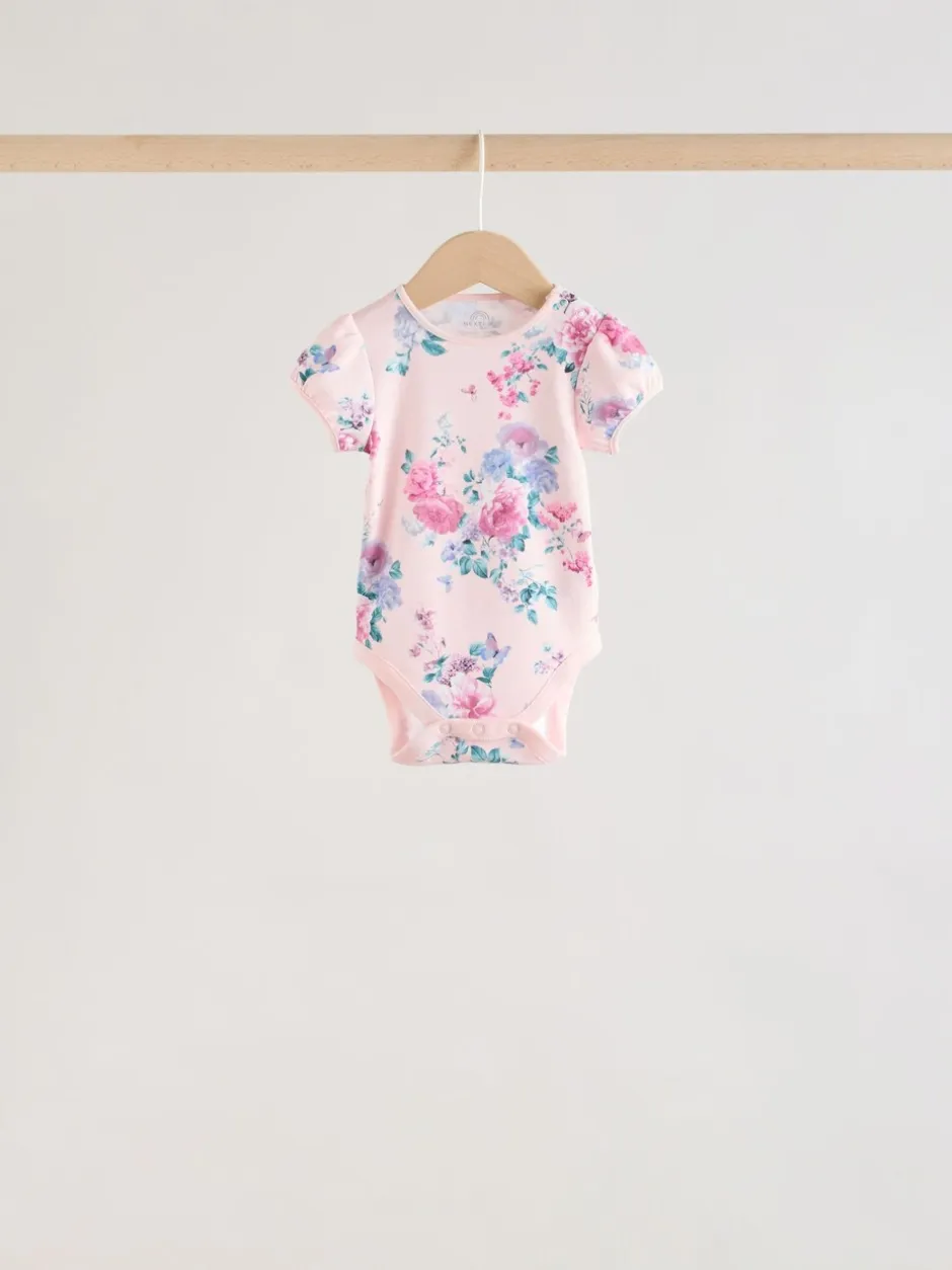 Rompertjes En Hemdjes*Next Multi - Set van 5 babyrompertjes met korte mouwen