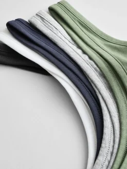 Tops En T-Shirts|Next - Set van 5 hemdjes met dik bandje Multi