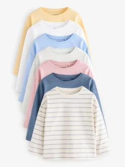 Tops|Tops*Next Multi - Set van 7 T-shirts met lange mouwen (3 mnd-7 jr)