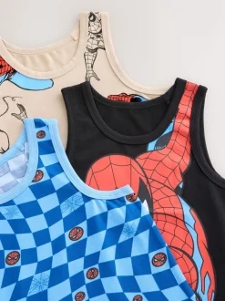 Ondergoed|Rompertjes En Hemdjes*Next Multi - Spiderman hemdjes 3 stuks (1,5-10jr)