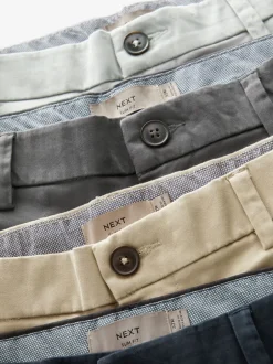 Shorts|Next - Straight fit - Set van 4 chinoshorts met stretch Multi