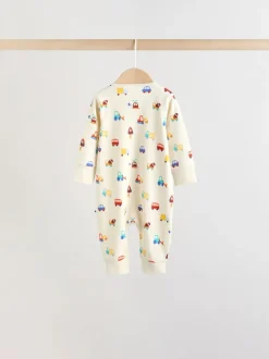 Babypakjes En Babypyjama's*Next Multi - Two Way Zip Baby Sleepsuit 5 Pack (0mths-3yrs)
