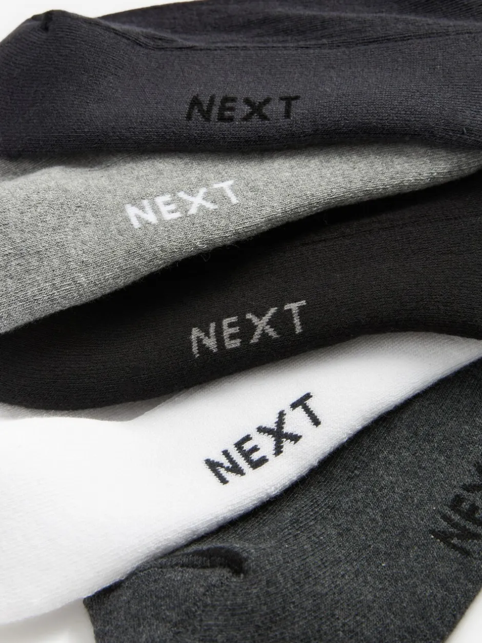 Sokken|Sokken|Next - Verpakking van 10 - Halfhoge sneakersokken met demping Multi