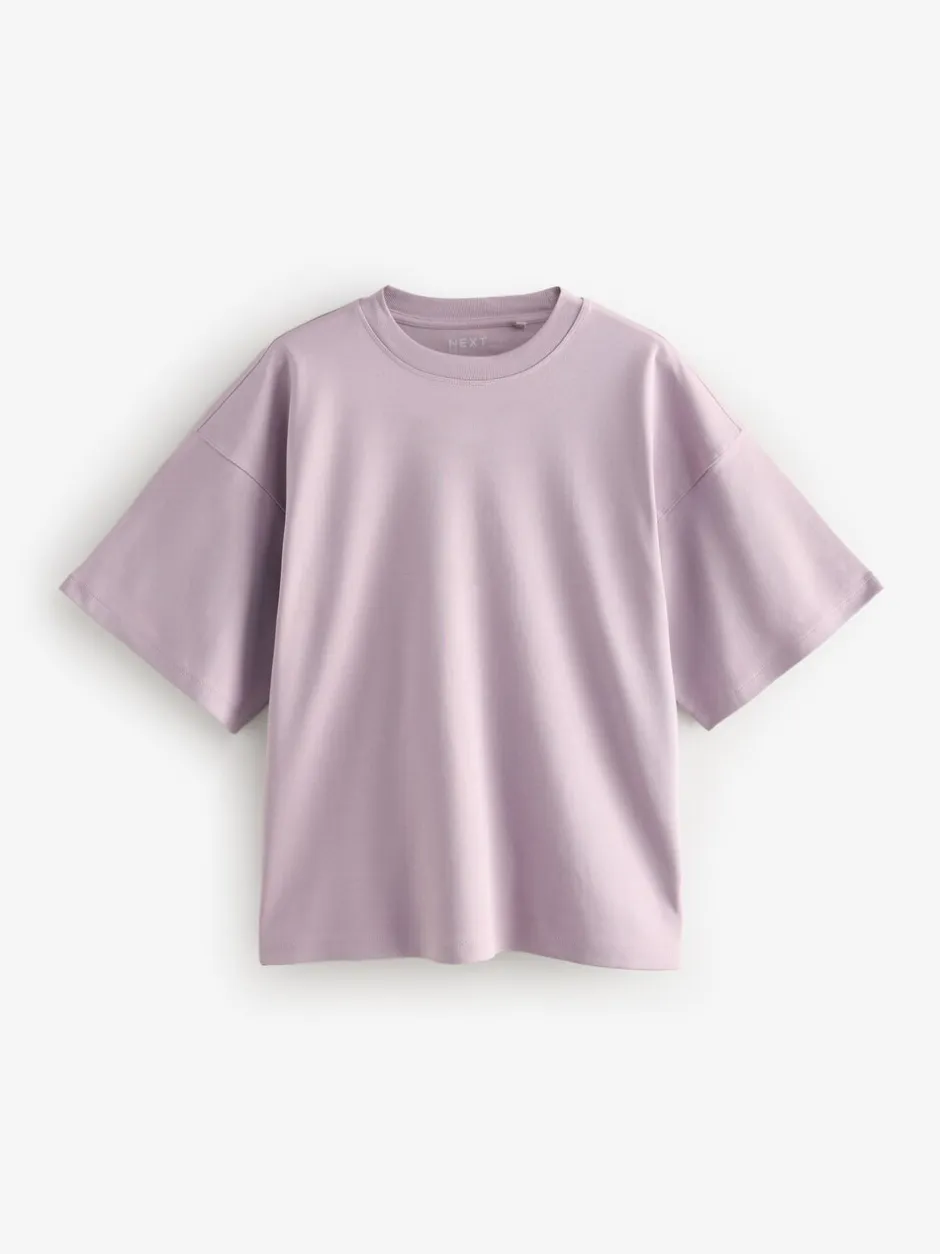 Tops En T-Shirts|Next Multi - Verpakking van 5 100% katoenen boxy T-shirts met korte mouwen