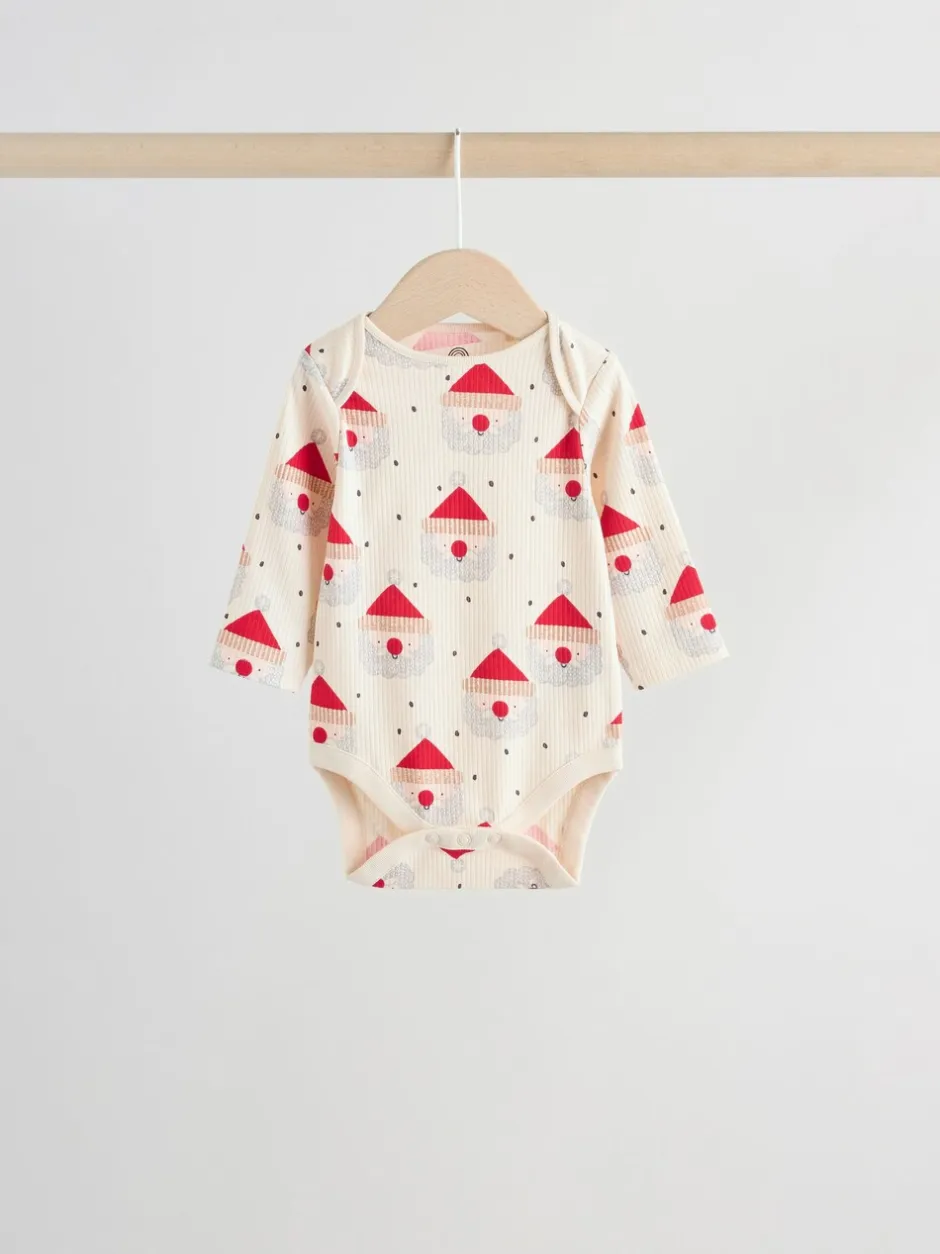 Rompertjes En Hemdjes*Next Multi - Verpakking van 3 Kerstmis Baby Bodysuits