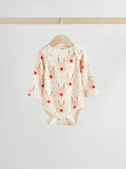 Rompertjes En Hemdjes*Next Multi - Verpakking van 3 Kerstmis Baby Bodysuits