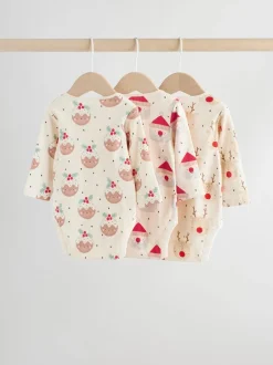 Rompertjes En Hemdjes*Next Multi - Verpakking van 3 Kerstmis Baby Bodysuits