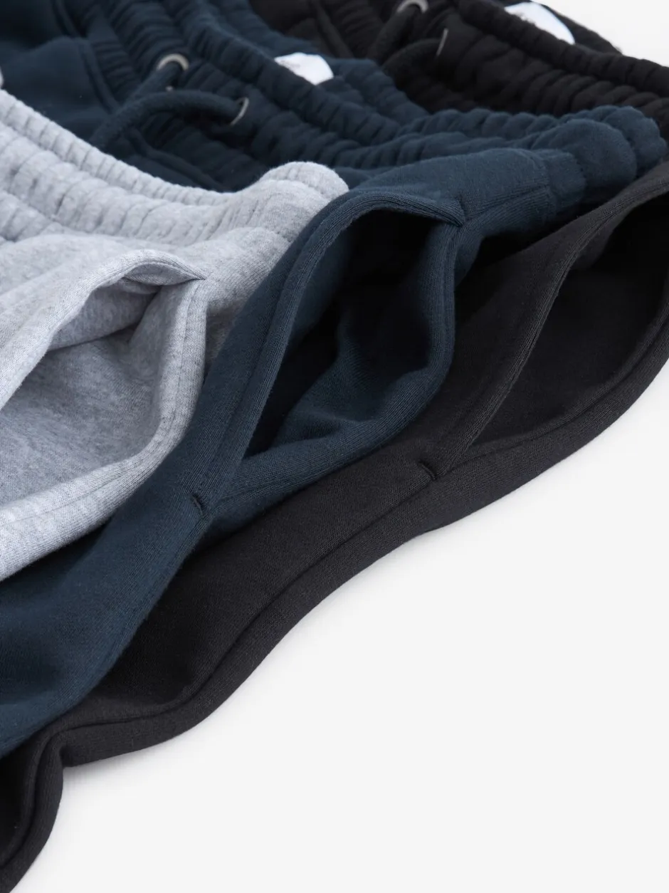 Joggingbroeken|Next - Verpakking van 3 slim-fit jersey joggingbroeken met hoog katoengehalte Multi