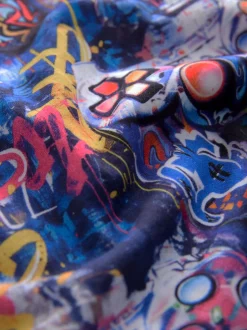 Pyjama's|Nachtkleding En Pyjama's*Next - Set van 2 pyjama's met short (3-16 jr) Multi Bright Graffiti Gamer
