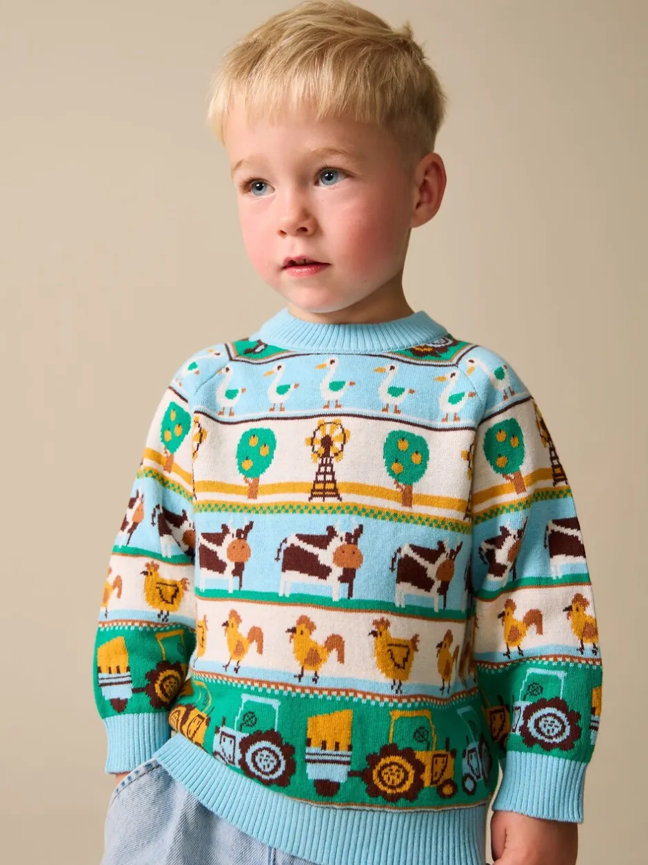 Truien En Breisels|Next Multi Fairisle Pattern - Character Knitted Crew Neck Jumper (3mths-7yrs)