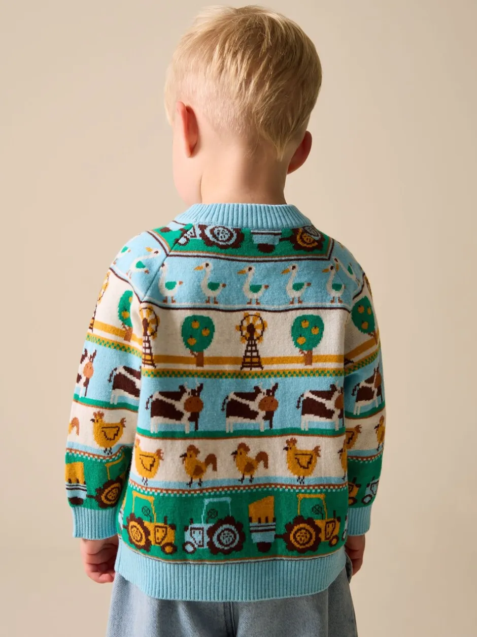 Truien En Breisels|Next Multi Fairisle Pattern - Character Knitted Crew Neck Jumper (3mths-7yrs)