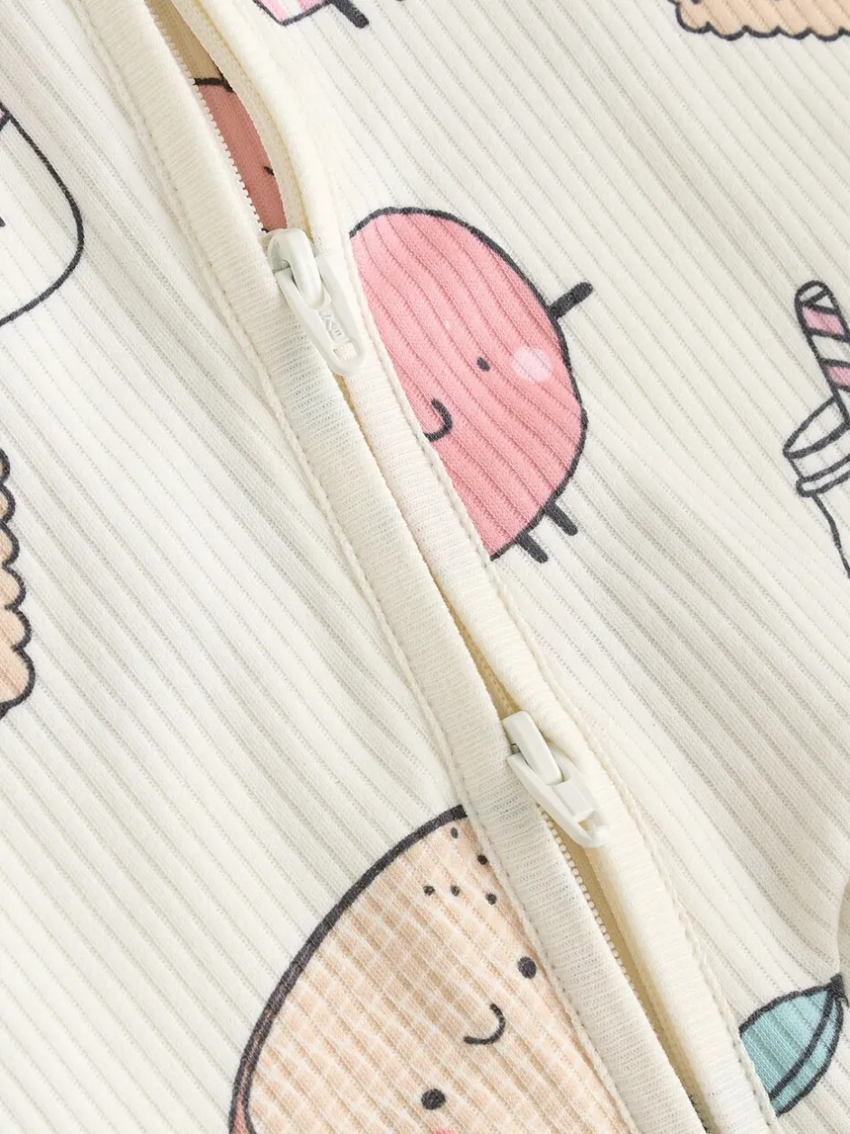 Multipacks|Babypakjes En Babypyjama's*Next Multi Food Karakter - Verpakking van 3 babyslaappakjes met tweewegrits (0 mnd - 3 jr)