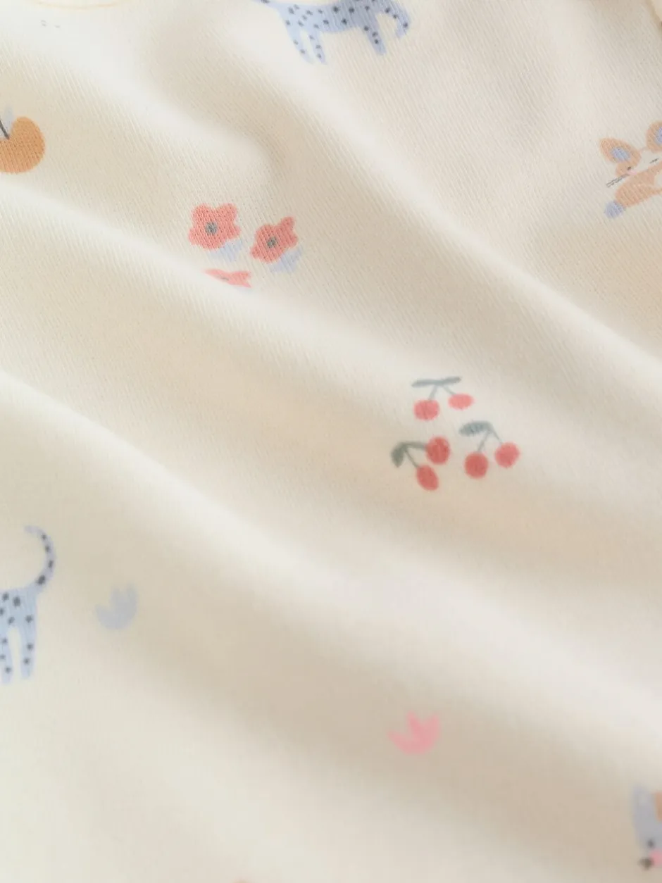 Rompertjes En Hemdjes|Next Multi Pastel Character - 7 Babyrompertjes met korte mouwen