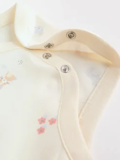 Rompertjes En Hemdjes|Next Multi Pastel Character - Set van 5 babyrompertjes met lange mouwen