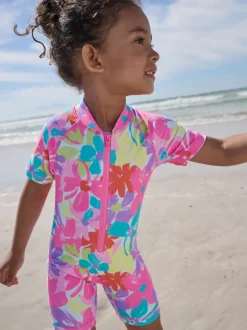 Badkleding|Badkleding*Next Multi Regenboog Bloemen - Zonbeschermend badpak (3 mnd-10 jr)