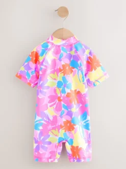 Badkleding|Badkleding*Next Multi Regenboog Bloemen - Zonbeschermend badpak (3 mnd-10 jr)
