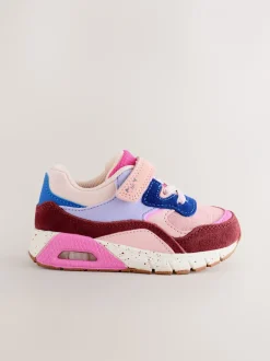Sneakers|Next - Sneakers met dikke zool en elastische veters Multi roze