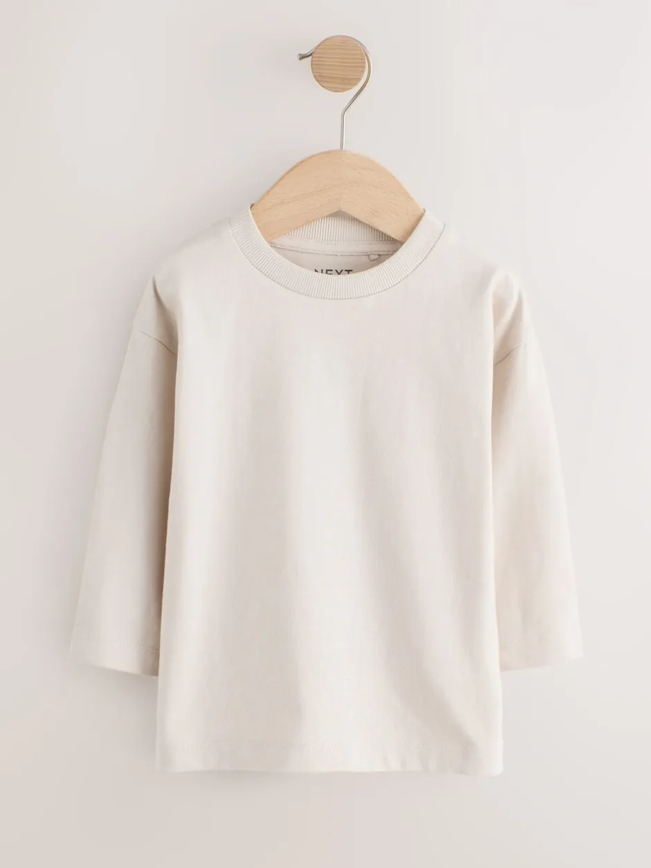 Tops|T-Shirts*Next Multi-blauw - Set van 5 T-shirts met lange mouwen (3 mnd-7 jr)