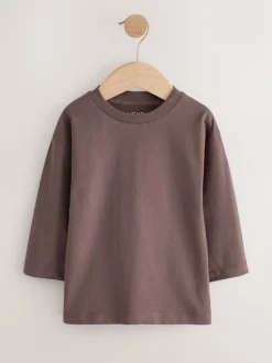 Tops|T-Shirts*Next Multi-blauw - Set van 5 T-shirts met lange mouwen (3 mnd-7 jr)
