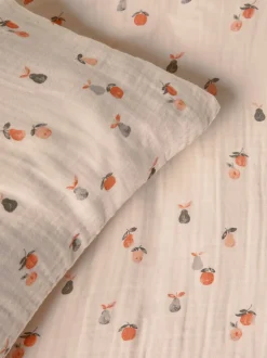Kinderbeddengoed|Beddengoedsets En Dekbedovertrekken|Next Muslin dekbedovertrek en kussensloop van 100% katoen met kreukeltextuur