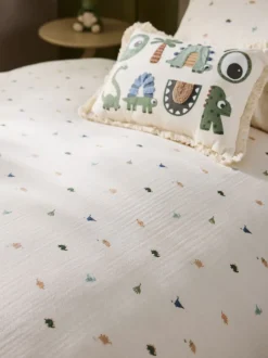 Kinderbeddengoed|Beddengoedsets En Dekbedovertrekken*Next Muslin dekbedovertrek en kussensloop van 100% katoen met kreukeltextuur