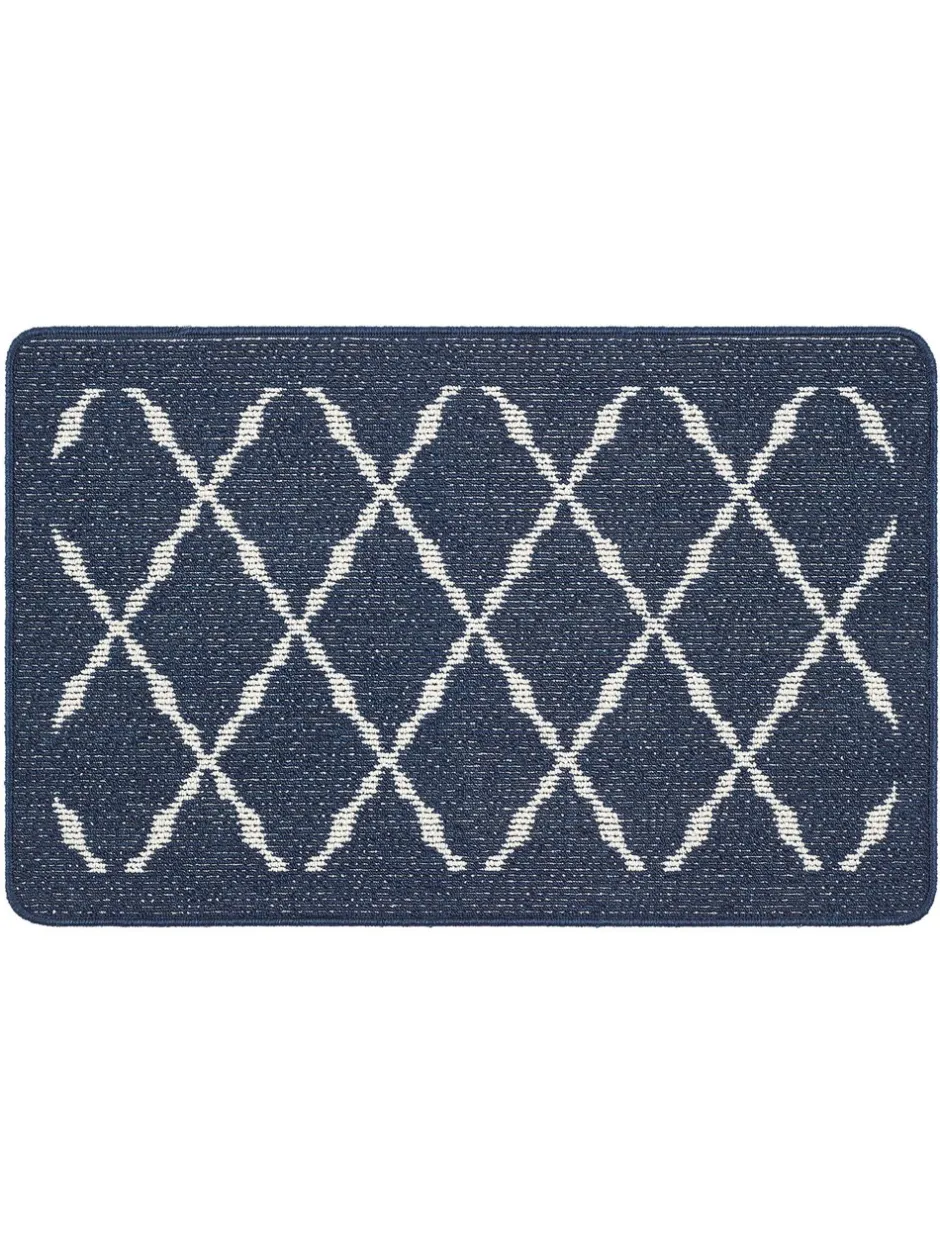 Deurmatten|My Mat Arbor kleine deurmatten Marineblauw