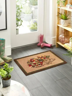 Vloerkleden En Lopers|Vloerkleden En Lopers|My Mat Bloemen Egel Deurmat