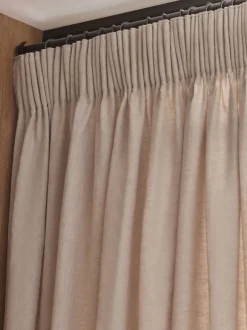Gordijnen|Gordijnen*Next N. Premium Collection 100% linnen gevoerde gordijnen met plooiband