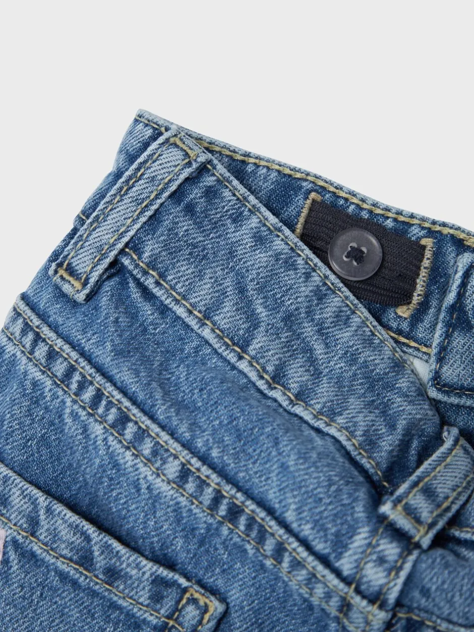 Jeans En Joggingbroeken|Jeans*Name It Bow Embroidery Mom Jeans