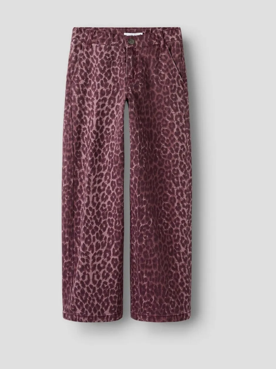 Jeans*Name It Wide Leg Leopard Jeans