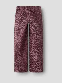 Jeans*Name It Wide Leg Leopard Jeans