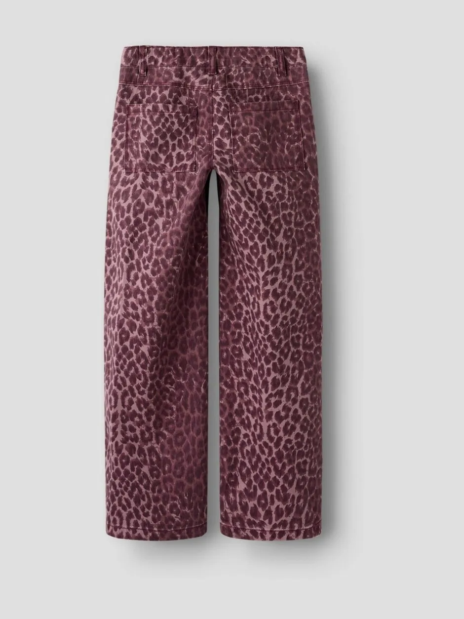 Jeans*Name It Wide Leg Leopard Jeans