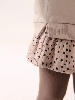 Tops|Sets En Combisets|Next - Set met top met lange mouwen en legging (3 mnd-7 jr) Naturel bruin