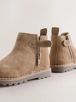 Boots|Next Naturel bruin - Suède Chelsea-laars