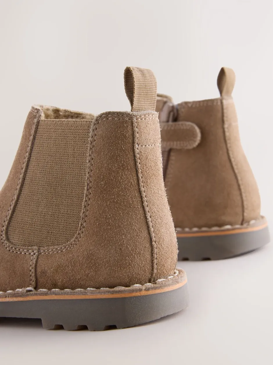 Boots|Next Naturel bruin - Suède Chelsea-laars