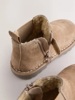 Boots|Next Naturel bruin - Suède Chelsea-laars