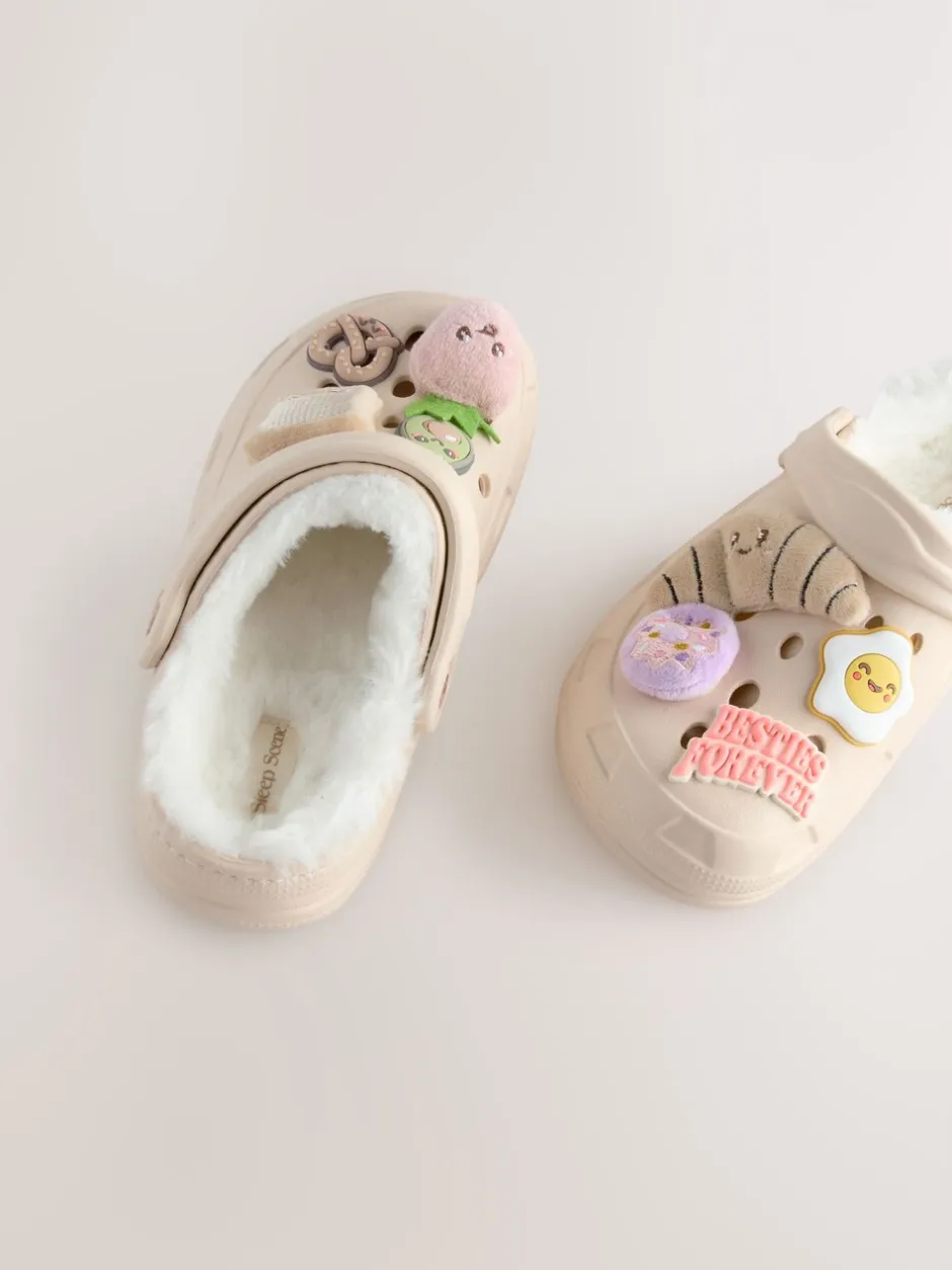 Pantoffels|Next - Pantoffelklompen Naturel brunch