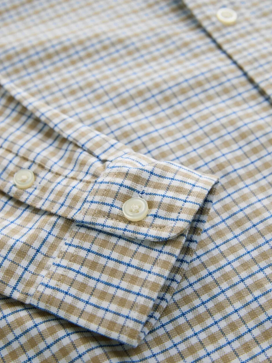 Shirts|Next Naturel met gingham-ruit - Oxford overhemd (3-16 jr)