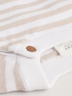 Gebreide Kleding|Next Naturel met strepen - Gebreide top- en leggingset (0 mnd - 2 jr)