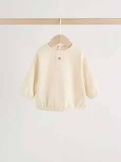 Broeken En Chino's|Sets En Outfits*Next Naturel met strepen - Sweat Top and Trousers Baby Set (0mths-2yrs)