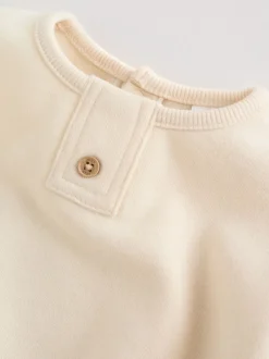 Broeken En Chino's|Sets En Outfits*Next Naturel met strepen - Sweat Top and Trousers Baby Set (0mths-2yrs)