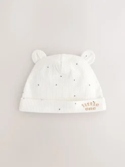 Mutsjes En Antikrabwantjes|Next Naturel Milk Club - Baby Beanies 3 Pack (0-12mths)