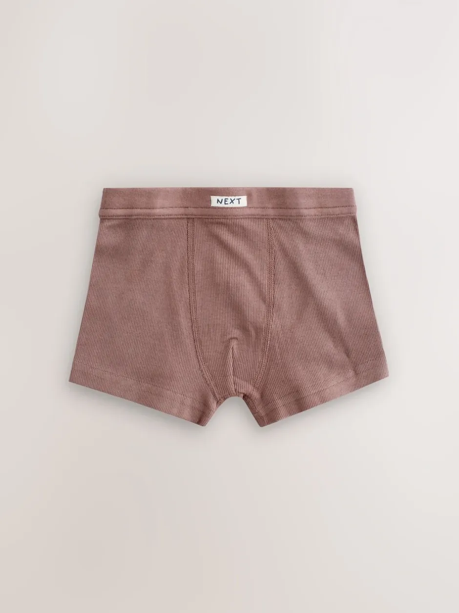 Ondergoed|Next - Set van 5 boxershorts met zachte tailleband (1,5-16 jr) Naturel Multicolor