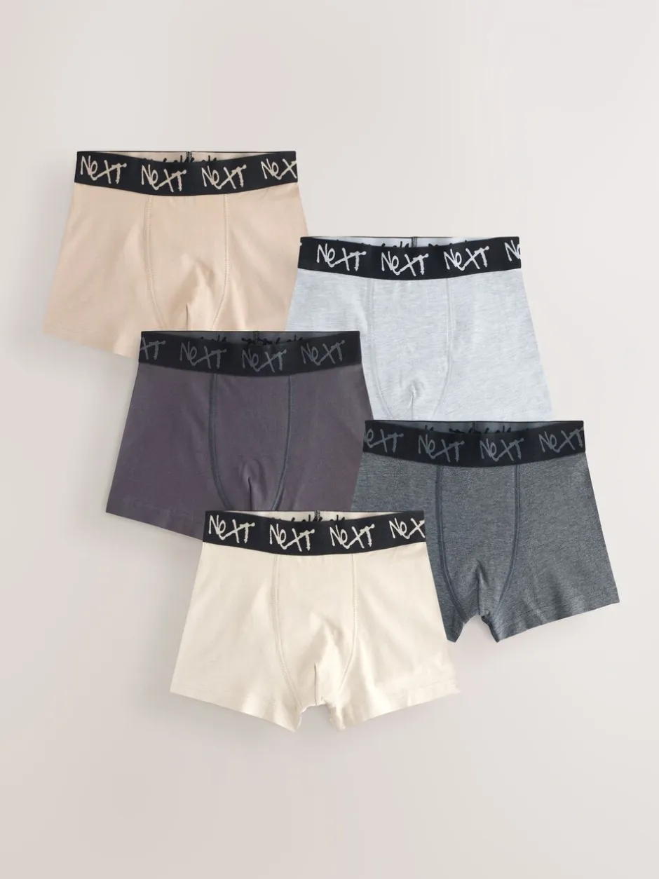 Ondergoed|Next - Verpakking van 5 boxers (2-16jr) Naturel Multicolor