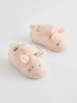 Pantoffels*Next - Pantoffels met antislip-zool Naturel/crèmekleurig konijn