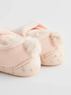 Pantoffels*Next - Pantoffels met antislip-zool Naturel/crèmekleurig konijn