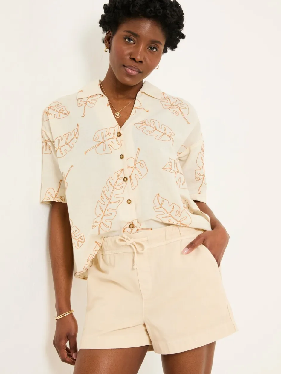Shorts*Fat Face - FatFace Drawstring Short Natuurlijk