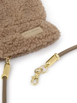 Mutsen, Handschoenen En Sjaals*Katie Loxton - Teddy Mittens With Cord Natuurlijk