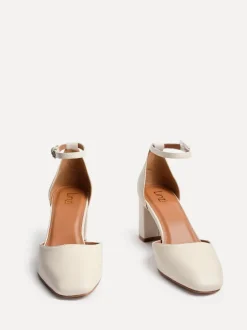 Schoenen Met Hakken|Linzi - Sydney Square Toe Court Heels Natuurlijk